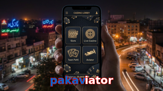 Main screen of Pakaviator app page for PK players
