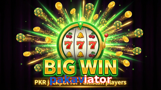 Big win animation on Pakaviator slot game